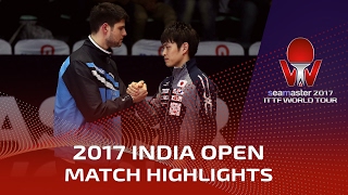 【Video】YUYA Oshima VS OVTCHAROV Dimitrij, 2017 Seamaster 2017 India Open quarter finals