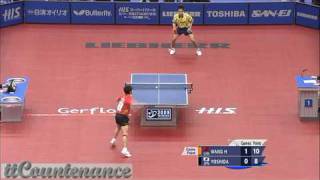 【Video】WANG Hao VS KAII Yoshida, H.I.S. 2009 World Table Tennis Championships quarter finals