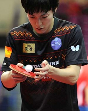 Kenji Matsudaira (JPN), MARCH 27, 2012 - Table Tennis : Kenji Matsudaira of  Japan in action during the LIEBHERR Table Tennis Team World Cup 2012  Championship division group B mens team match